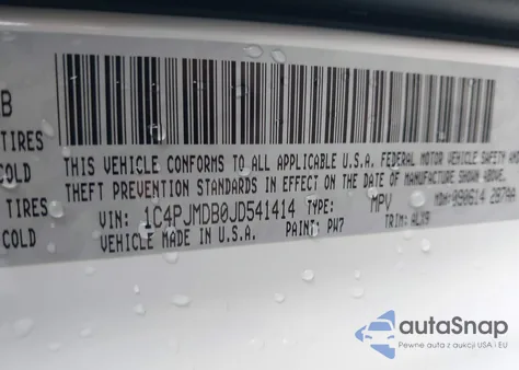 2018 Jeep Cherokee Limited 4X4 from USA, damaged, VIN 1C4PJMDB0JD541414